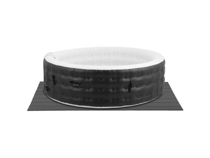 Nafukovací zahradní jacuzzi, 130 masážních trysek, 6 osob, 1000 l, černá