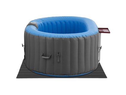 Nafukovací zahradní jacuzzi, 100 masážních trysek, 2 osoby, 550 l, modrá a šedá