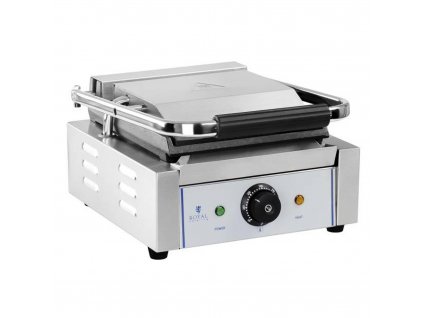 Profesionální kontaktní oboustranný hladký kontaktní gril, deska ze smaltované litiny  1800W 230V Royal Catering