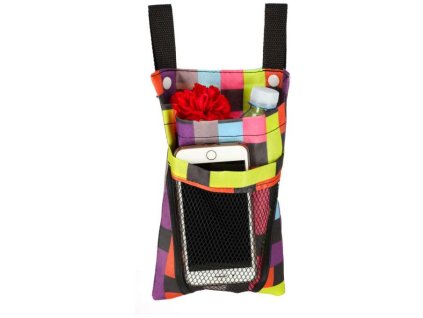 Torba na rower hulajnoge kierownice telefon sakwa rowerowa kolorowa kratka 168425 680x680