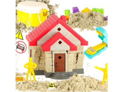 Piasek dla dzieci 750g domek foremki figurki zestaw kreatywny 173629 680x680