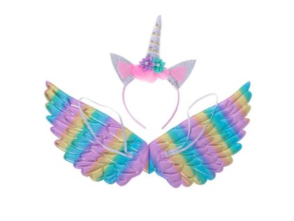 Kostium stroj jednorozec skrzydla opaska 107916(1) 680x680