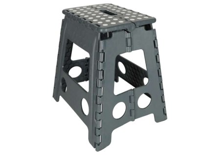 Stolek taboret skladany antyposlizgowy 39cm ciemny szary 148378 680x680