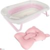 Malatec 16096 Skládací vana s teploměrem a růžovým polštářem