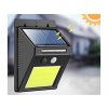 ISO 8814 Solární venkovní 48 LED COB osvětlení s pohybovým senzorem