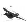 ISO 6556 Odpuzovač holubů a ptáků Havran 40 cm