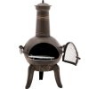 Terasový krb z litiny 90 cm Uniprodo