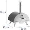Domácí pizza pec na dřevo, nastavitelný průměr. 33 cm 190C