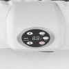 Nafukovací zahradní jacuzzi, 110 masážních trysek, 4 osoby, 600 l, šedá a bílá