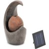 Solární zahradní kaskádová fontána s LED osvětlením, koule pod vlnou 2W