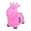 KRUZZEL 8779 Zvířátko skákací kravička s pumpou růžová