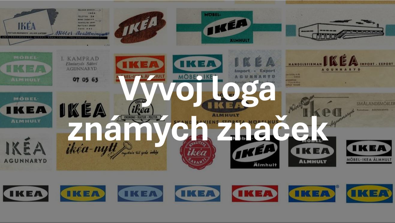 Vývoj loga známých značek