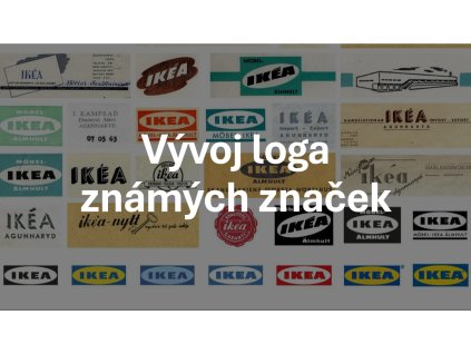 Vývoj loga známých značek Úvodní obrázek