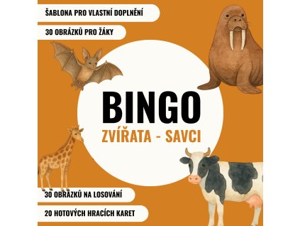 Bingo - ZVÍŘATA-SAVCI