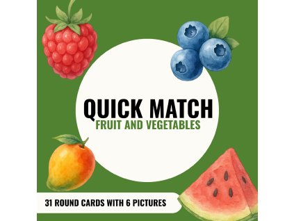 Quick match -  FRUIT and VEGETABLES