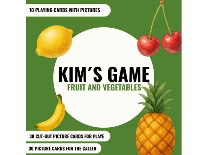 Kim´s game - FRUIT AND VEGETABLES