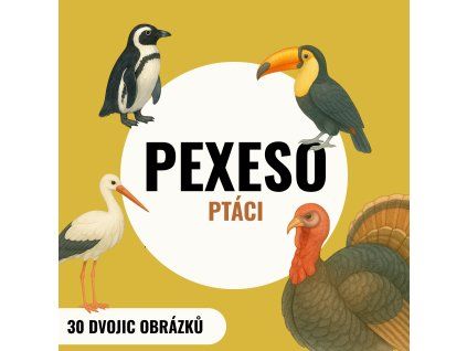 Pexeso - PTÁCI