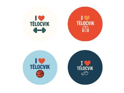 Magnet „I ❤ tělocvik“