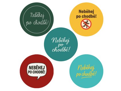 Samolepka „Neběhej po chodbě“