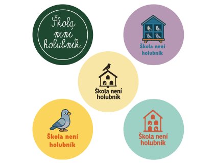 Samolepka „Škola není holubník“