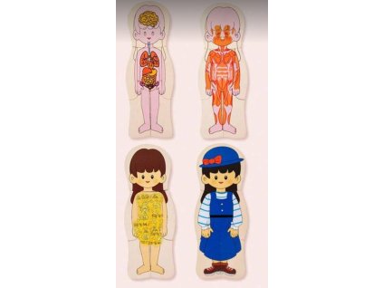 Vícevrstvé dřevěné puzzle - Dívka