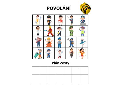 Sada plánů na programování Bee Bot - Povolání