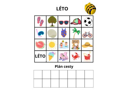 Sada plánů na programování Bee Bot - Léto