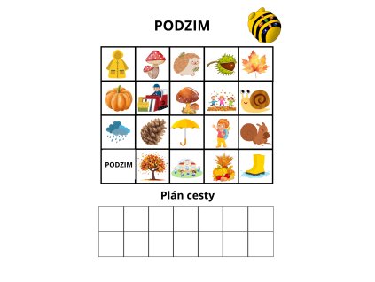 Sada plánů na programování Bee Bot - Podzim