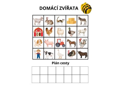 Sada plánů na programování Bee Bot - Domácí zvířata