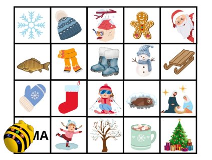 Podložka pod Bee-Bot - Zima