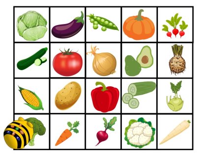 Podložka pod Bee-Bot - Zelenina