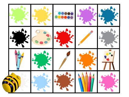 Podložka pod Bee-Bot - Barvy