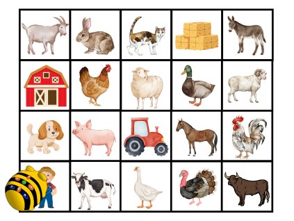 Podložka pod Bee-Bot - Domáci zvířata