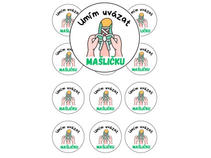 Motivační samolepky ,,Umím vázat mašličku"
