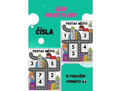 LEGO - Hrací podložky (čísla)