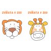 Podložky pod plastelínu - ZVÍŘATA V ZOO
