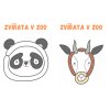 Podložky pod plastelínu - ZVÍŘATA V ZOO