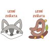 Podložky pod plastelínu - LESNÍ ZVÍŘATA