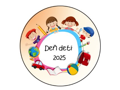 Odznak - MDD E (58mm) - (Možnosť doplnenia názvu Vašej školy)