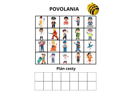 Sada plánov na programovanie Bee Bot - Povolania