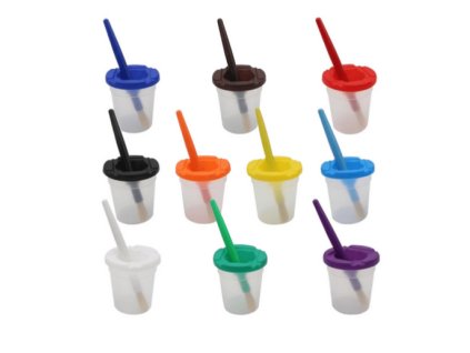 Nádoba na vodu + štetec