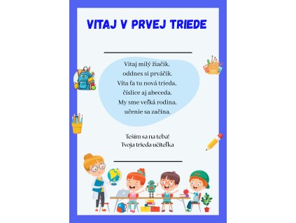 Vitaj v prvej triede