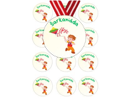 Medaile na vystrihnutie (3)