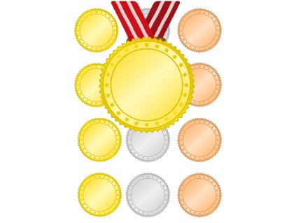 Medaile na vystrihnutie (6)