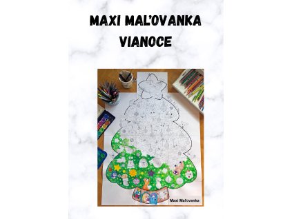 Maxi maľovanka VIANOCE (2)