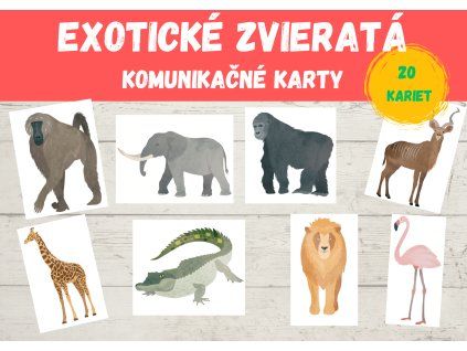Komunikačné karty - Exotické zvieratá
