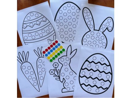 Veľká noc - maľujeme s nálepkami
