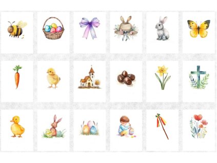 Komunikačné karty - Veľká noc