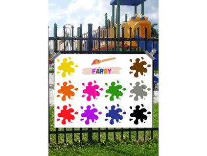 Edukačná tabuľa - Farby  (dostupné aj v českom jazyku)