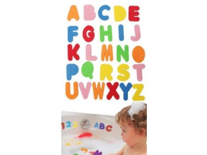 Magnetky do vane - abeceda + čísla